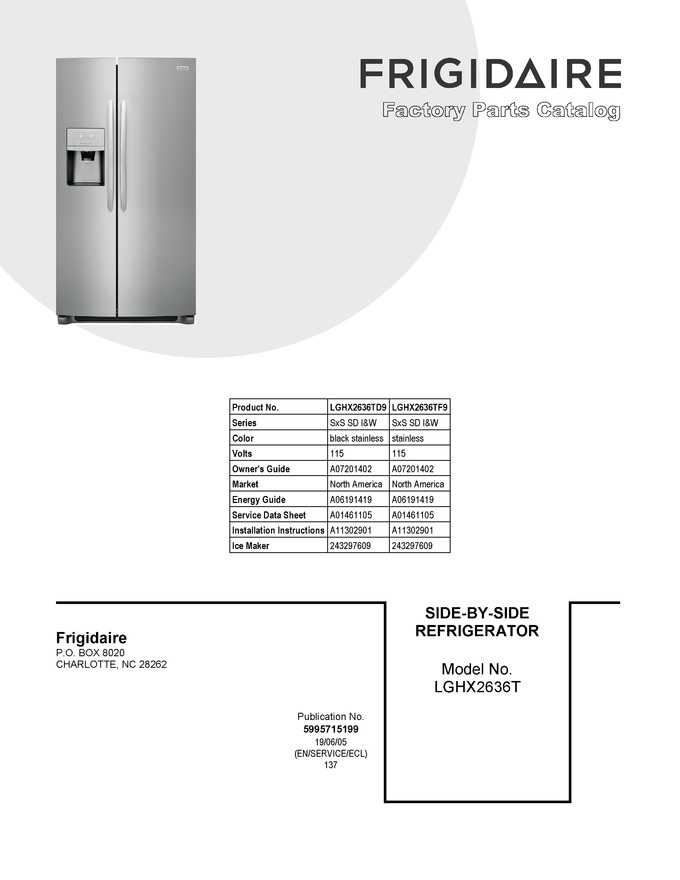 Diagram for LGHX2636TF9