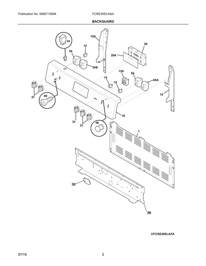 Diagram for FCRE305CASA