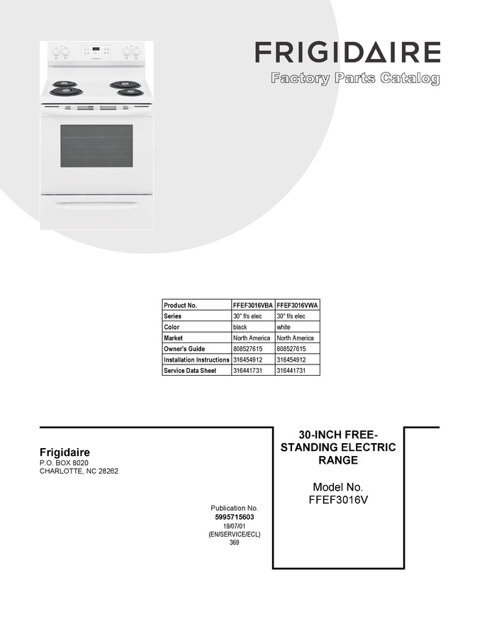 Diagram for FFEF3016VWA