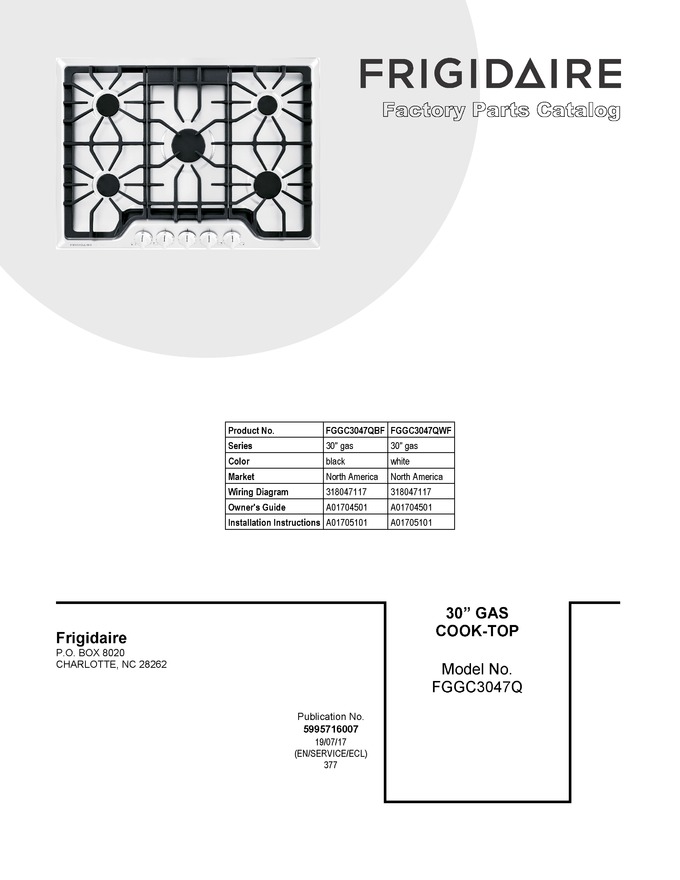 Diagram for FGGC3047QWF