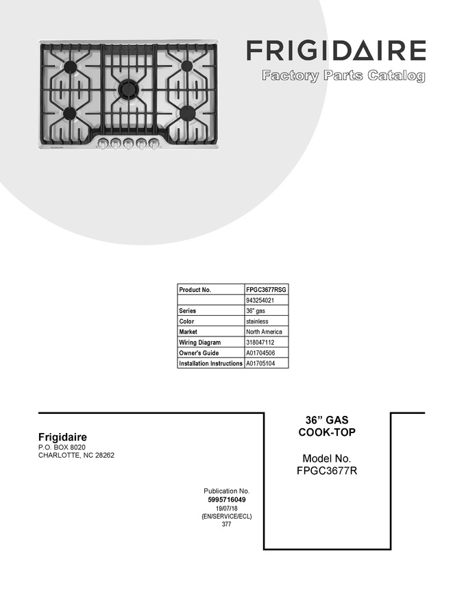 Diagram for FPGC3677RSG