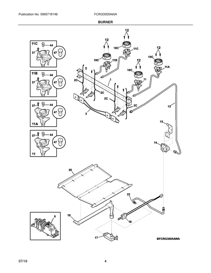 Diagram for FCRG3005AWA