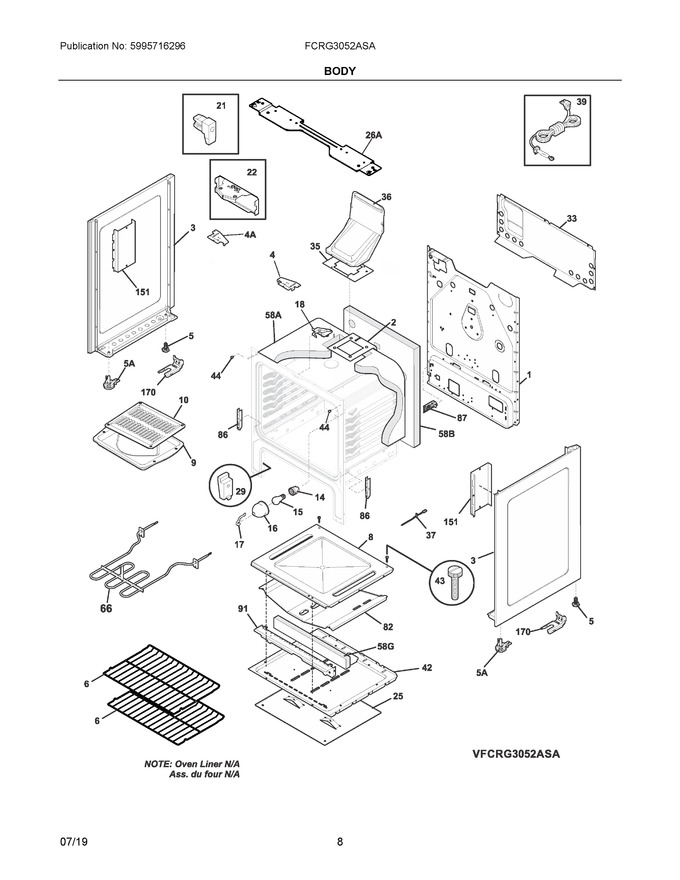 Diagram for FCRG3052ASA