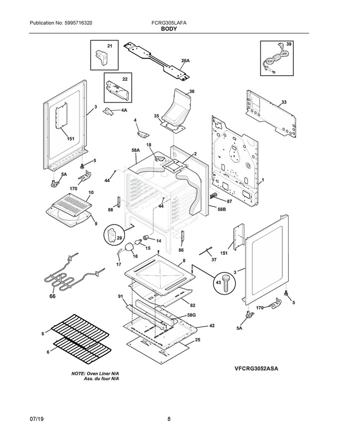 Diagram for FCRG305LAFA