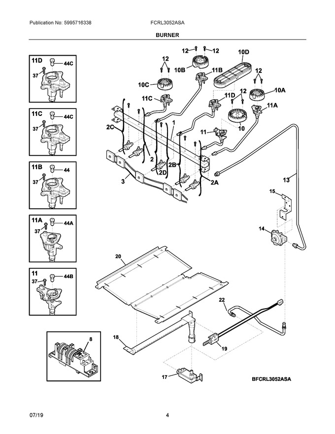 Diagram for FCRL3052ASA