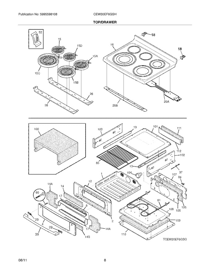 Diagram for CEW30EF6GSH