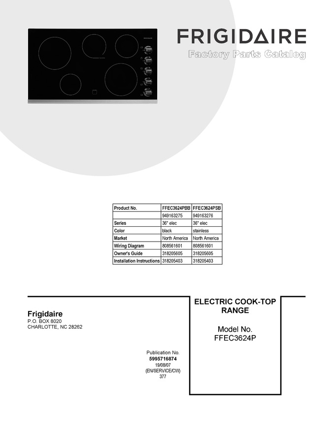 Diagram for FFEC3624PSB