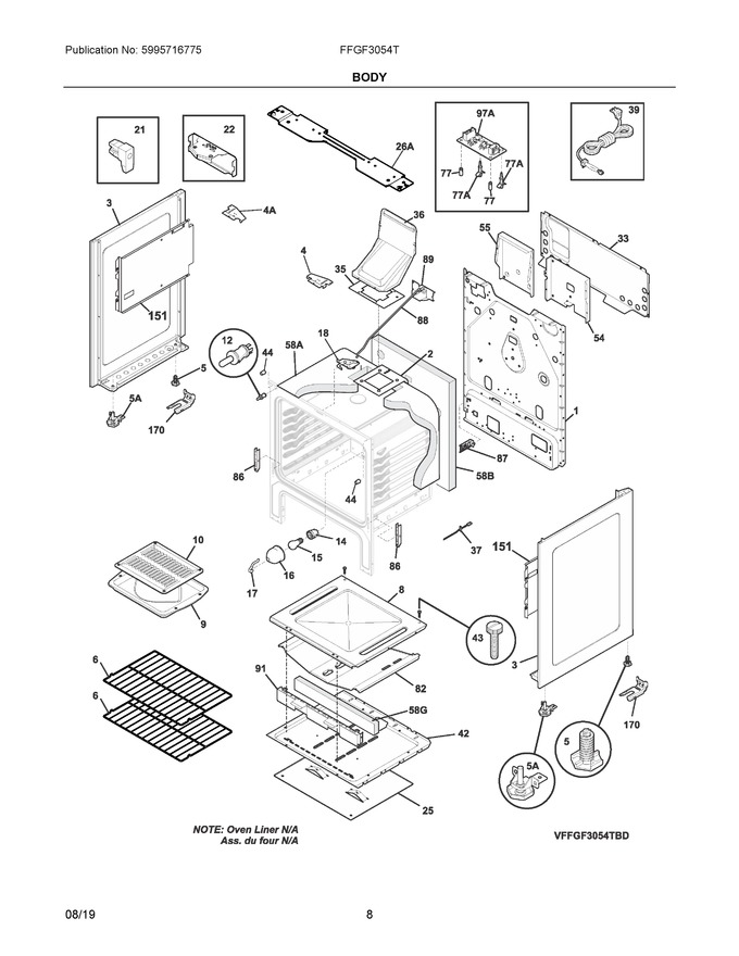 Diagram for FFGF3054TBE