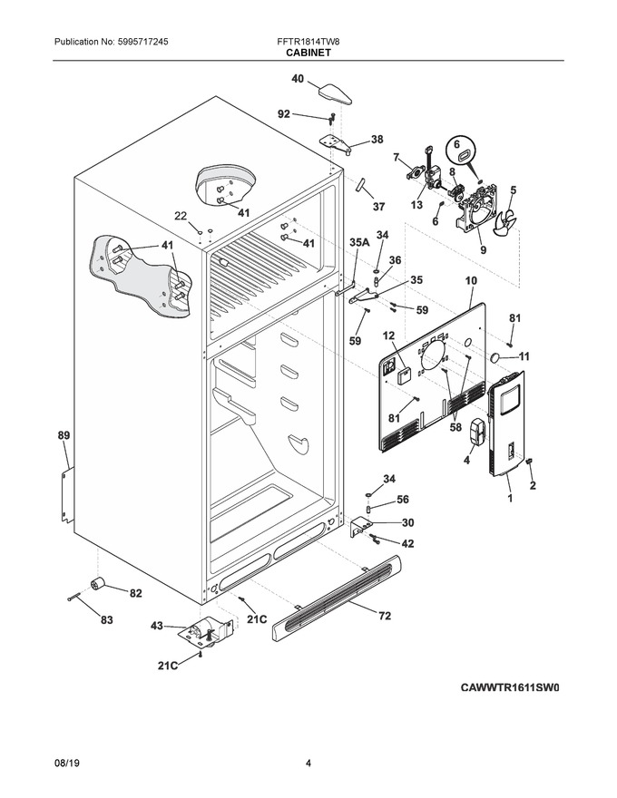 Diagram for FFTR1814TW8