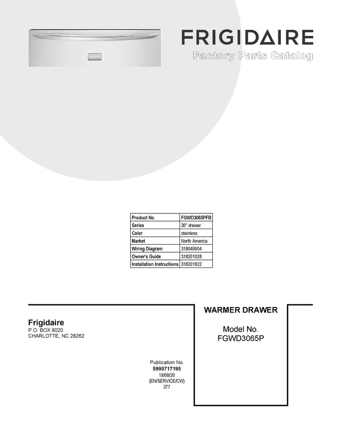 Diagram for FGWD3065PFB
