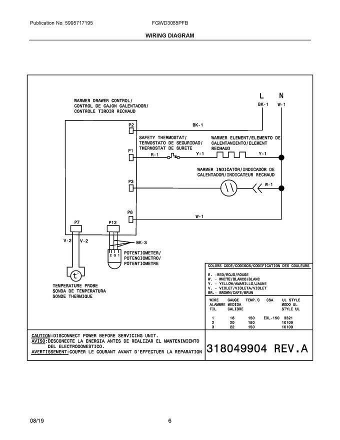 Diagram for FGWD3065PFB