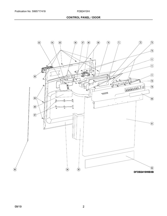 Diagram for FDB2410HIS3B