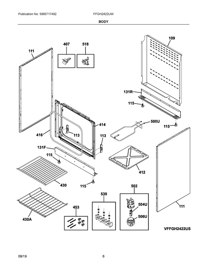 Diagram for FFGH2422UW