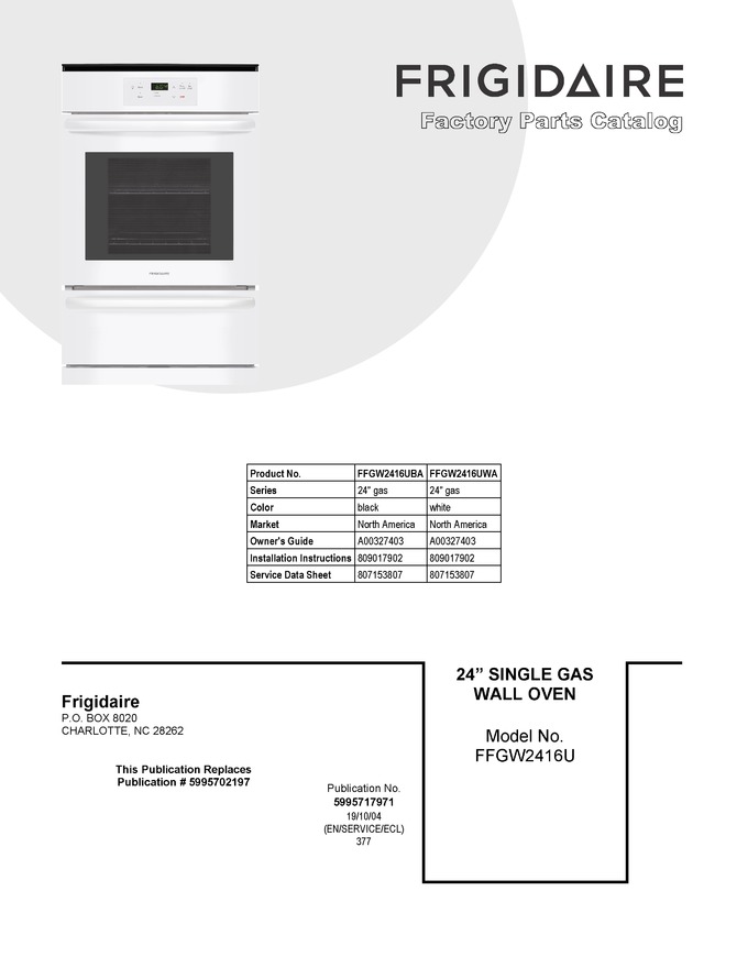 Diagram for FFGW2416UBA