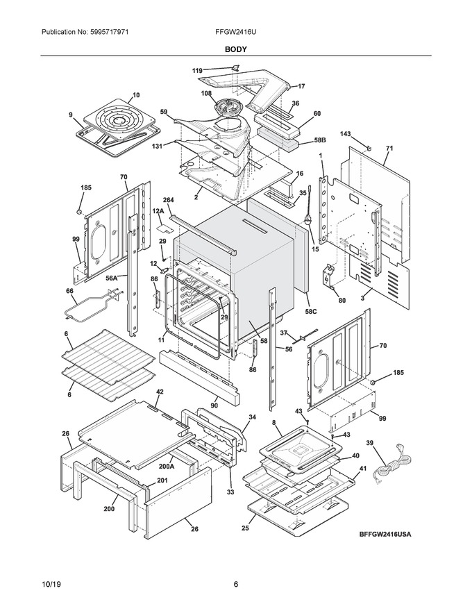 Diagram for FFGW2416UBA