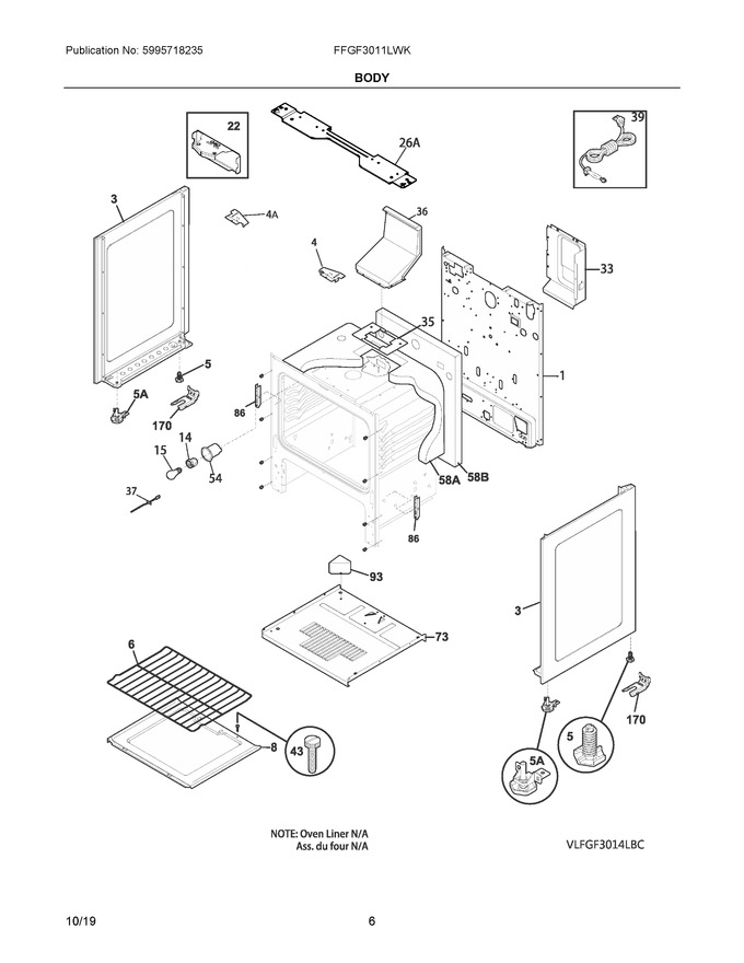 Diagram for FFGF3011LWK