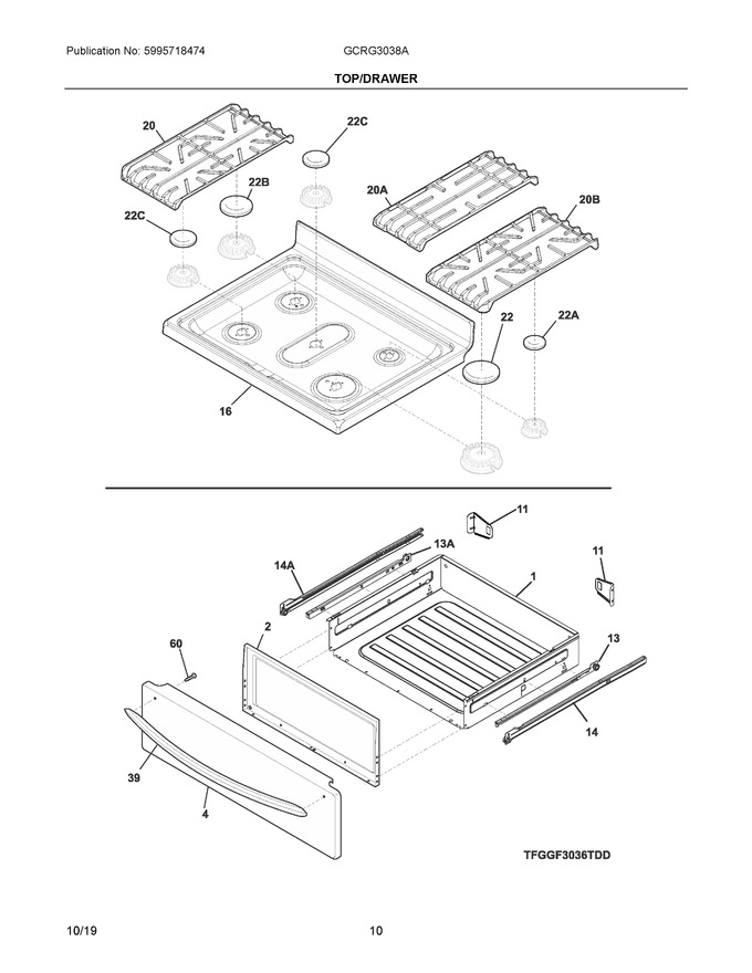 Diagram for GCRG3038ADA