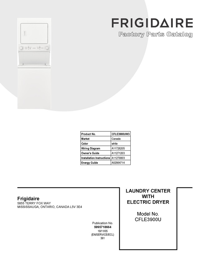 Diagram for CFLE3900UW3