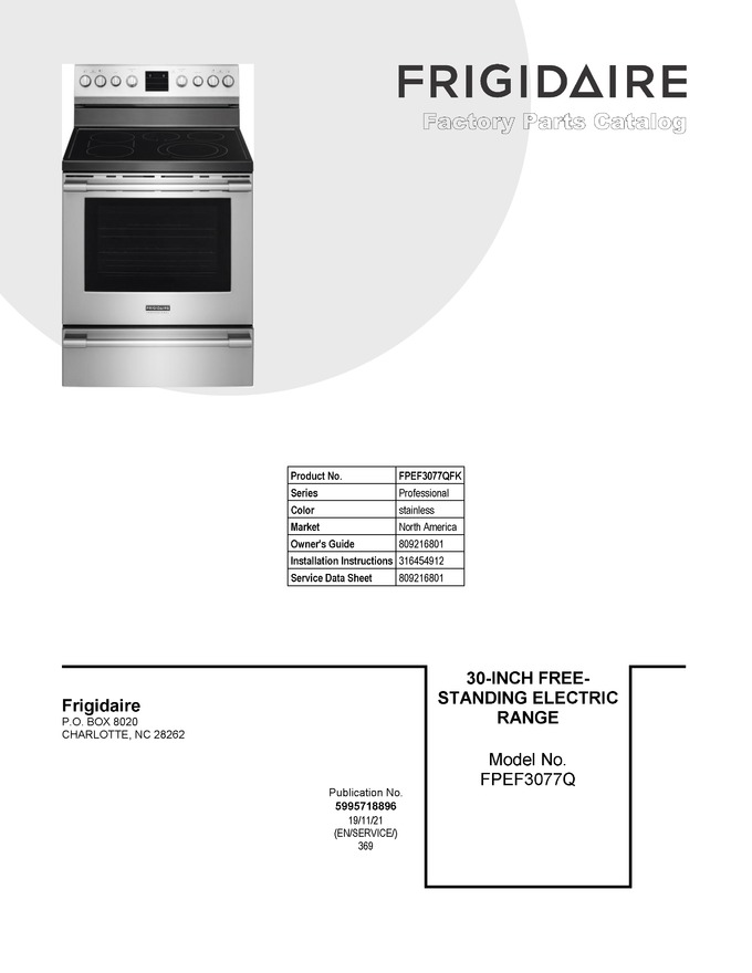 Diagram for FPEF3077QFK