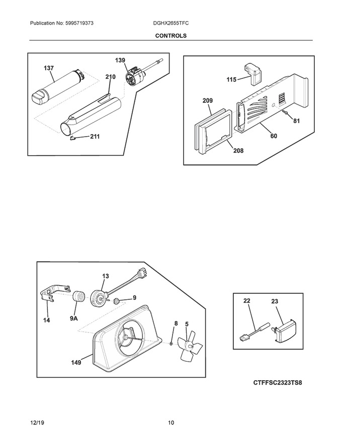 Diagram for DGHX2655TFC