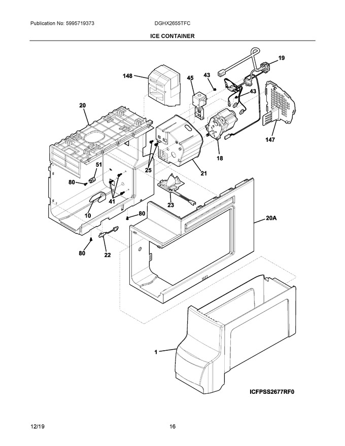 Diagram for DGHX2655TFC