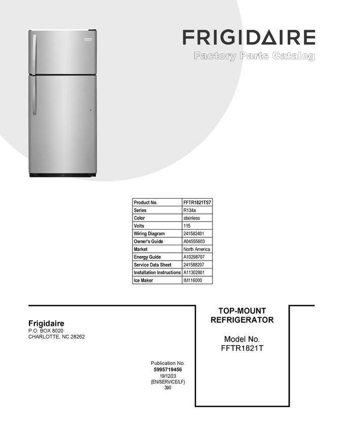Diagram for FFTR1821TS7