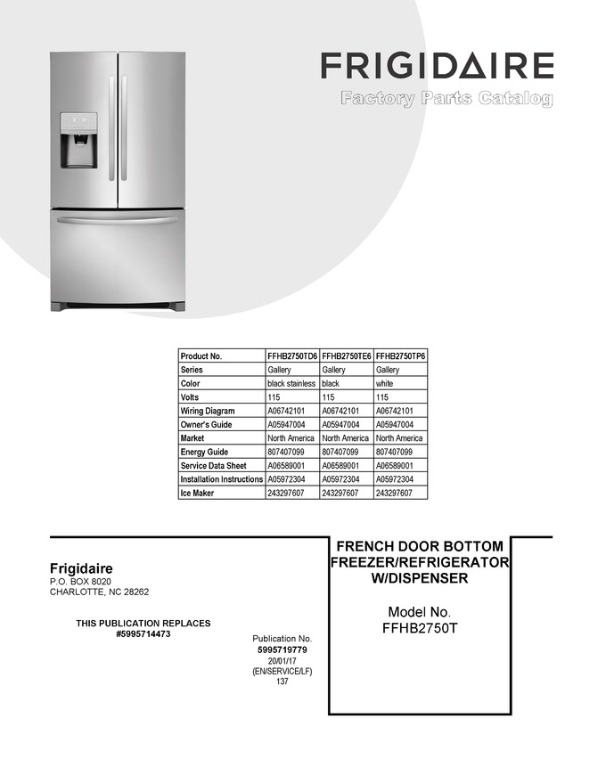 Diagram for FFHB2750TE6