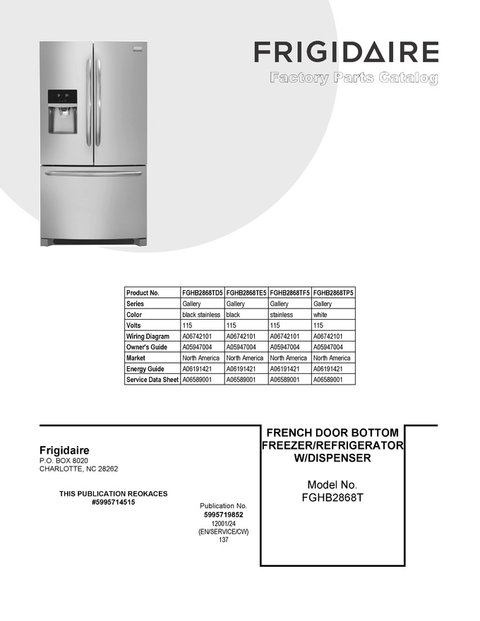 Diagram for FGHB2868TF5