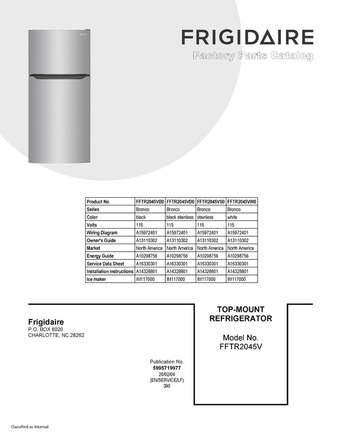 Diagram for FFTR2045VS0