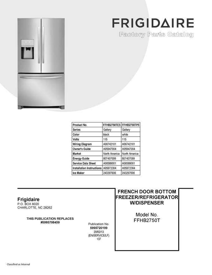 Diagram for FFHB2750TP5