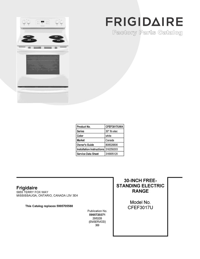 Diagram for CFEF3017UWA
