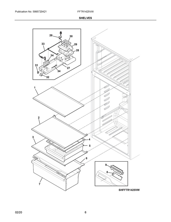 Diagram for FFTR1425VW