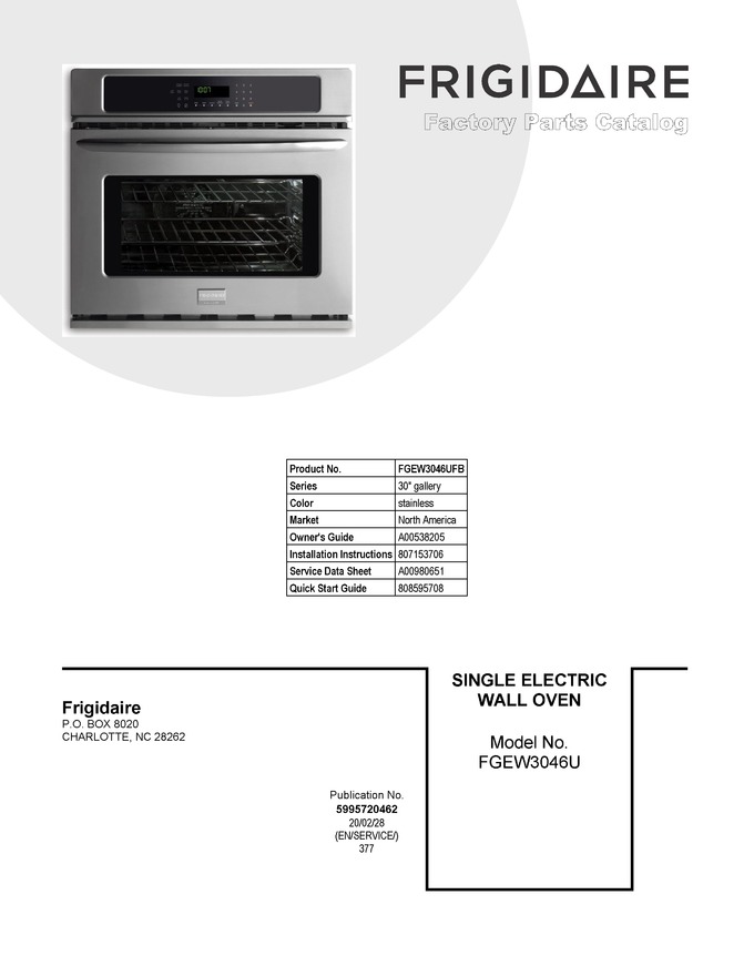 Diagram for FGEW3046UFB