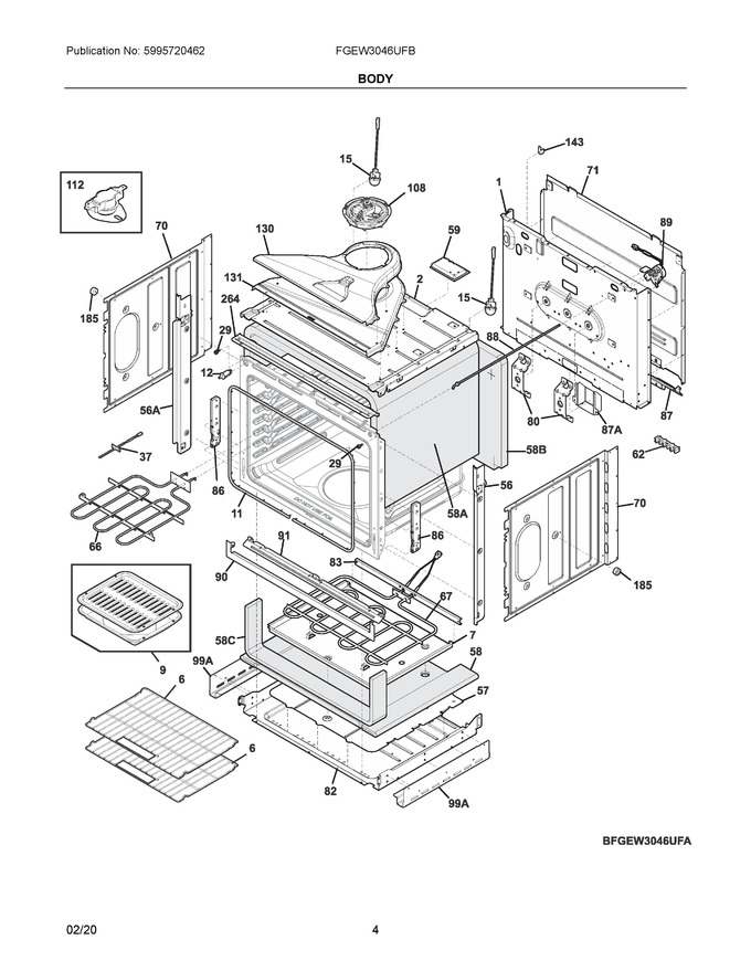 Diagram for FGEW3046UFB