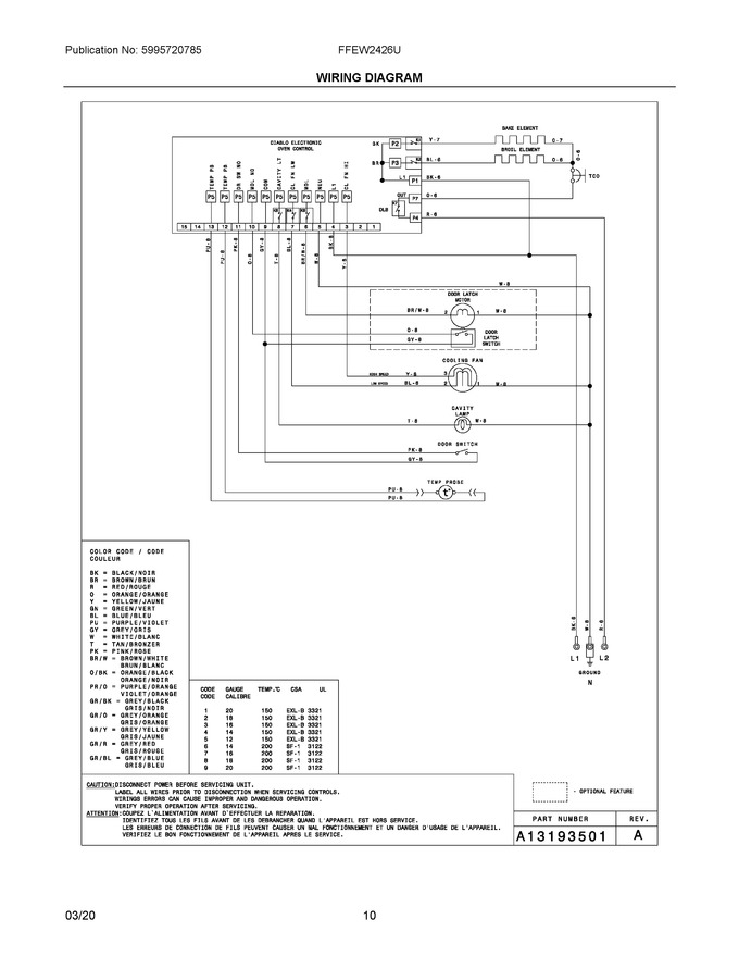 Diagram for FFEW2426UWB