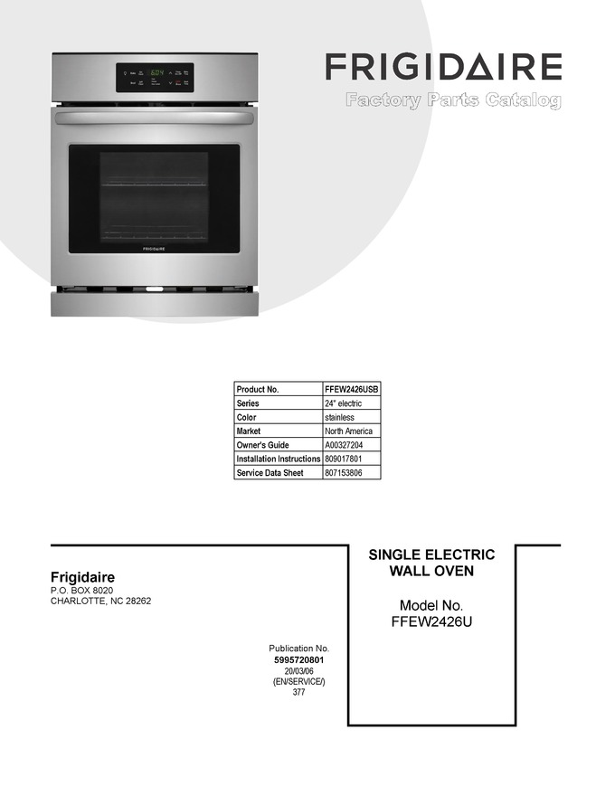 Diagram for FFEW2426USB