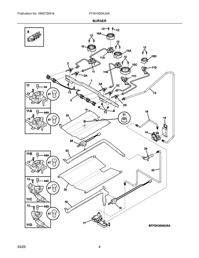 Diagram for FFGH3054USA