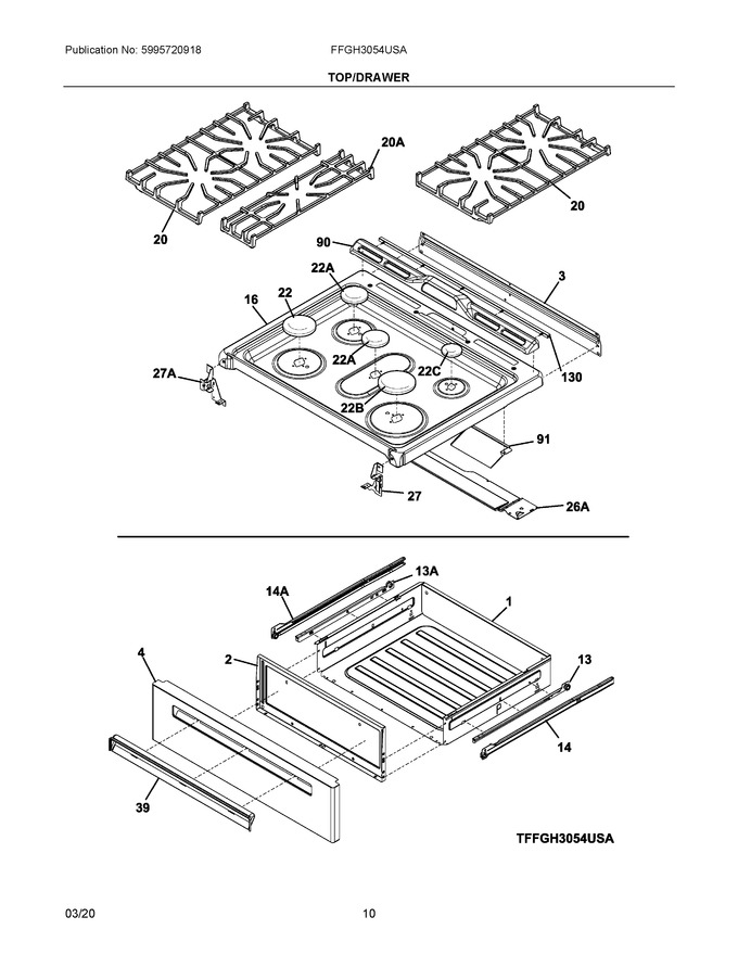 Diagram for FFGH3054USA