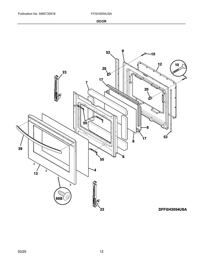 Diagram for FFGH3054USA