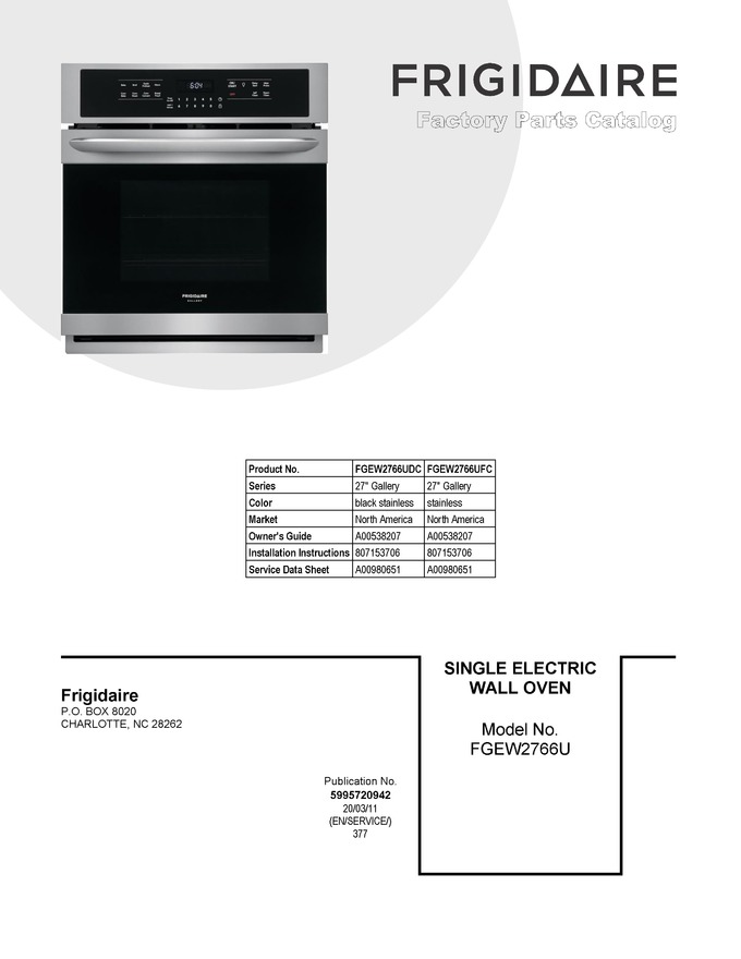 Diagram for FGEW2766UFC