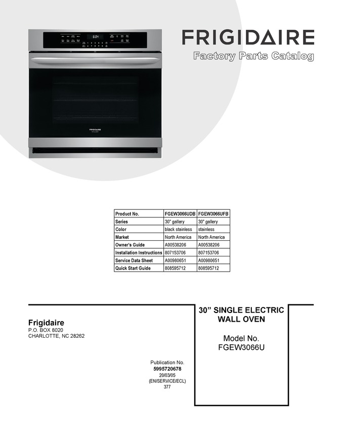 Diagram for FGEW3066UFB