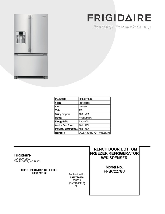 Diagram for FPBC2278UF3