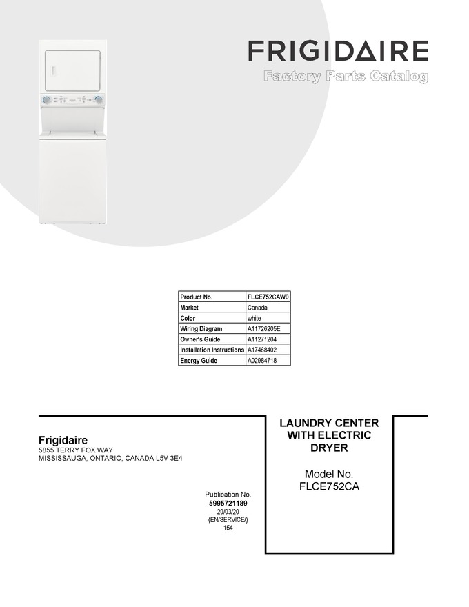Diagram for FLCE752CAW0