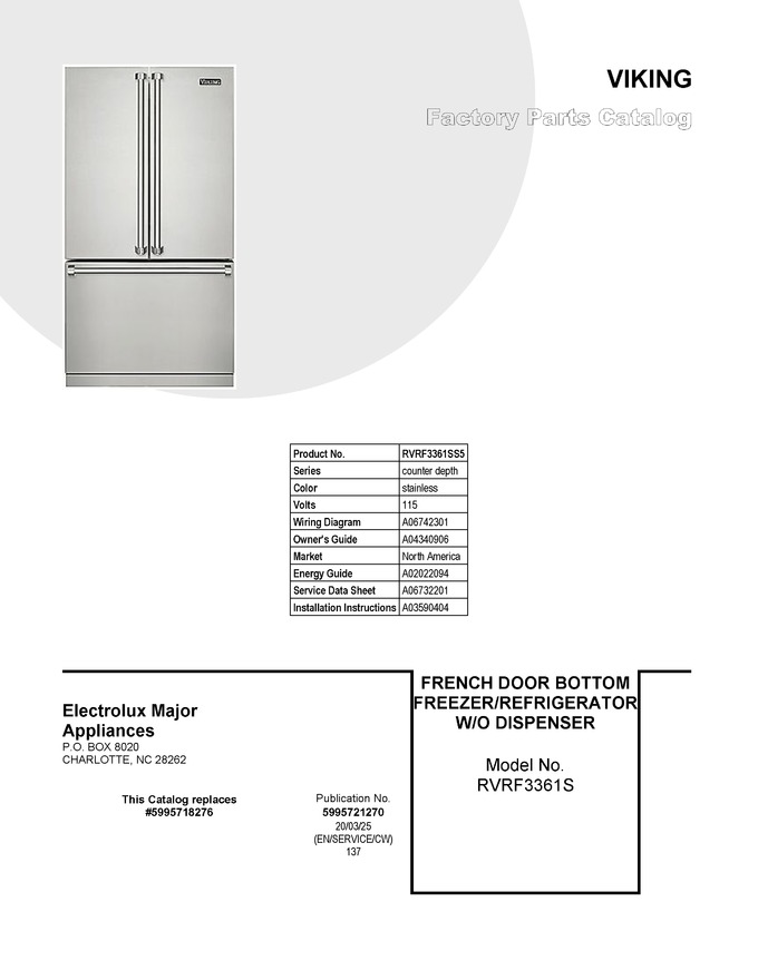 Diagram for RVRF3361SS5
