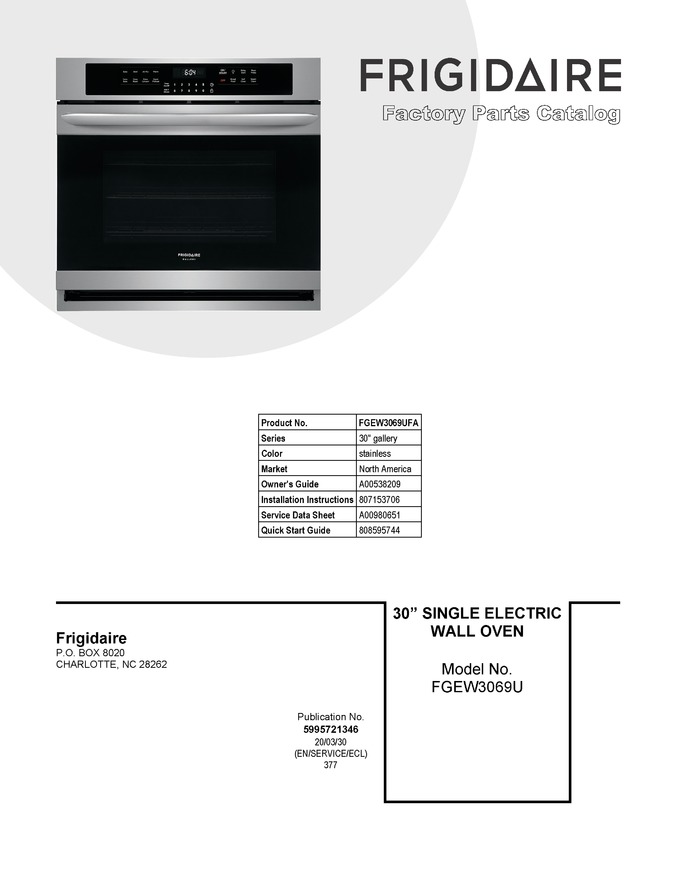Diagram for FGEW3069UFA