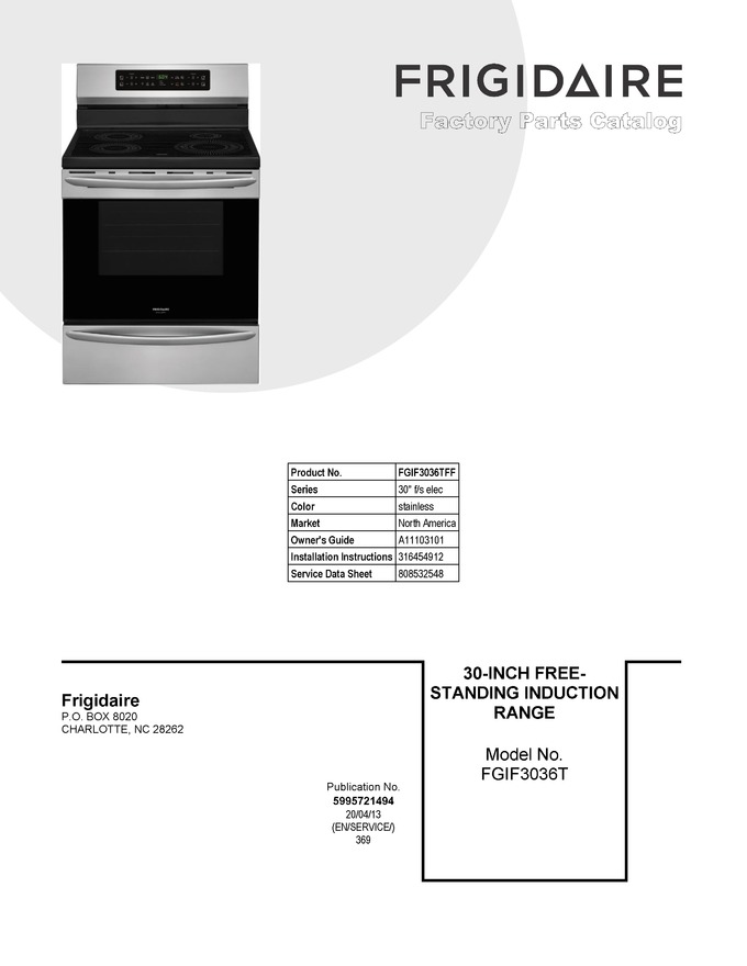 Diagram for FGIF3036TFF