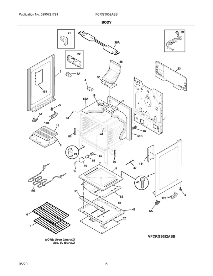 Diagram for FCRG3052ASB