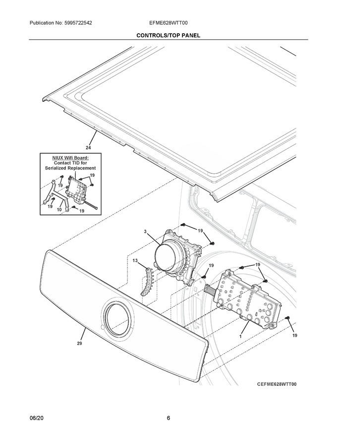 Diagram for EFME628WTT00