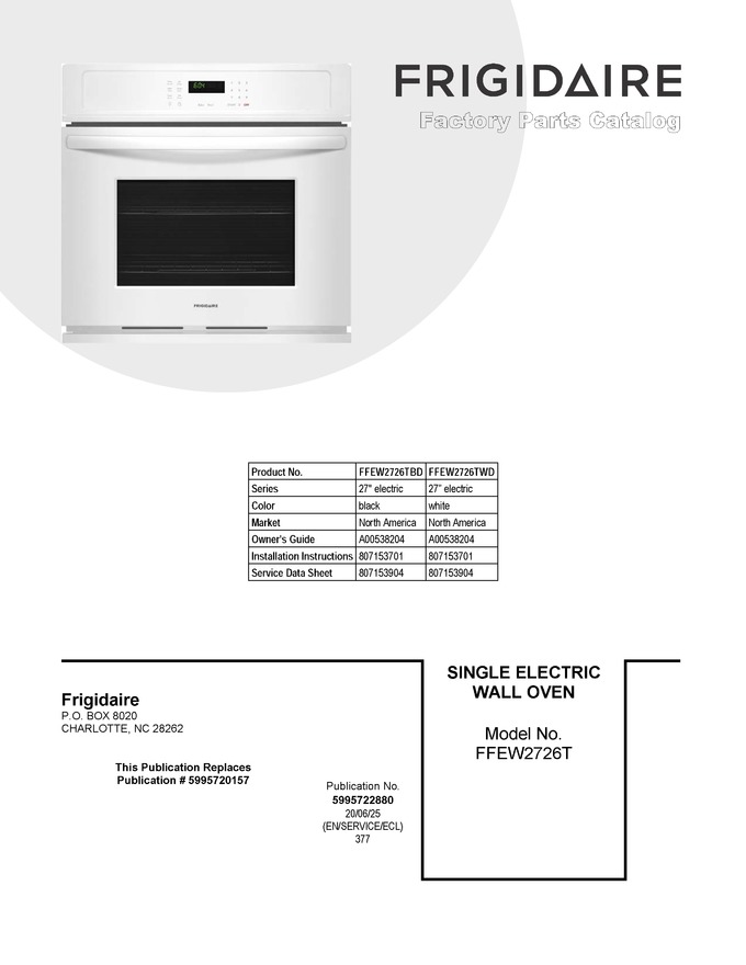 Diagram for FFEW2726TBD