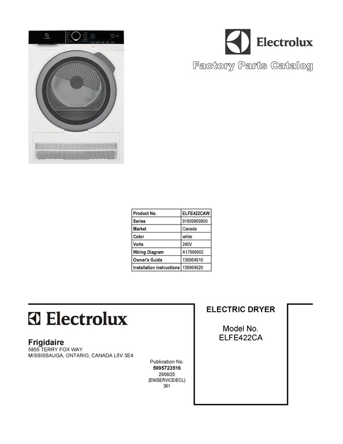 Diagram for ELFE422CAW